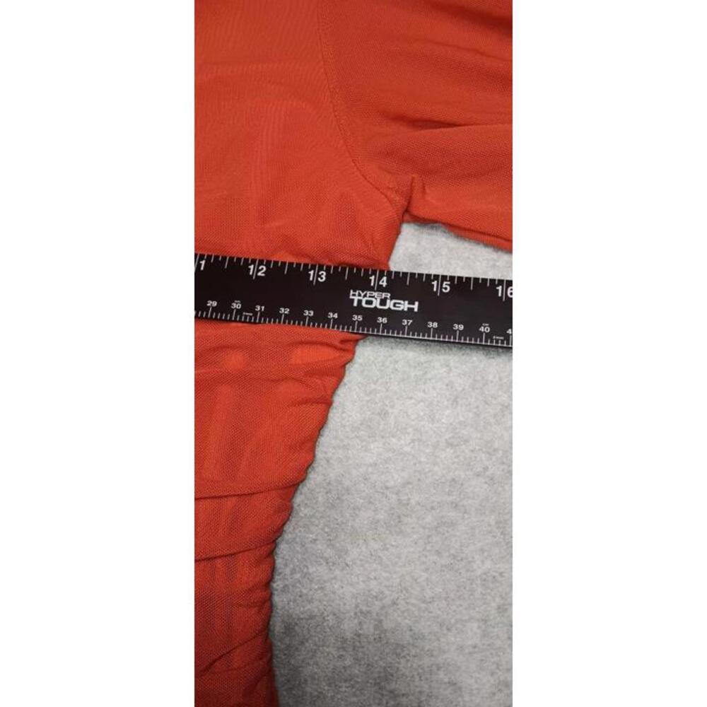 NWT! Merokeety One Sleeved Dress Size M Burnt Orange Color Beautiful Casual Mesh - Picture 5 of 10